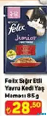 FELİX SIĞIR ETLİ YAVRU KEDİ YAŞ MAMASI 85 G